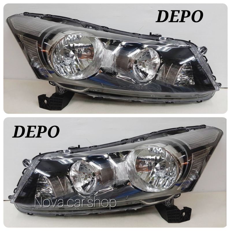 DEPO ไฟหน้า​ HONDA​ ACCORD​ G8​ ปี​ 2008-2012​  (ใช้หลอดฮาโลเจน HB4)​ ข้างละ