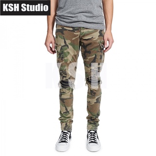 Amiri Camo MX1 Leather Patch Jeans กางเกงยีนส์ amiri กางเกงยีนส์ผู้ชายลายพราง