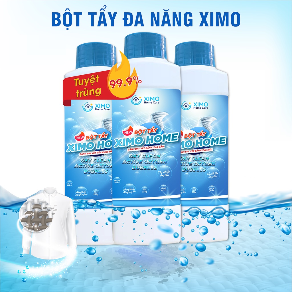 Oxi Clean Ximo ผงฟอกสีเสื้อผ้าในครัวเรือนอเนกประสงค์ ขจัดคราบฝังแน่นทั้งหมด คราบเหลือง เชื้อรา 350g