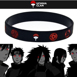 ส่งใน 24 ชม.ในไทย สายรัดข้อมือริสแบนด์ เนตรวงแหวน อุจิวะ UCHIHA SHARINGAN EYES SILICONE WRISTBAND NARUTO นารูโตะ