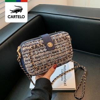 Cardile Crocodile Bag Women 2021 New Chain Fashion Small Bag Stitching Tweed One-shoulder Diagonal Western Women s Bag