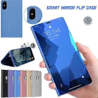 Smart Mirror Flip Case OnePlus Nord Google Pixel 4a Motorola Moto G8 Power Lite LG K41S K51S K61 Phone Case Holder Stand Back Cover