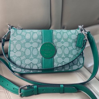 Coach C8306 Lonnie Baguette In Signature Jacquard