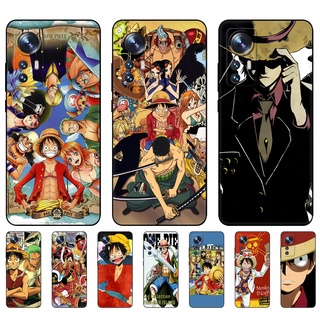 เคสโทรศัพท์มือถือ ซิลิโคนนิ่ม Tpu ลาย one piece monkey d luffy(2) สีดํา สําหรับ Xiaomi 12 12 PRO POCO F3 X3 NFC X3 PRO redmi 10C