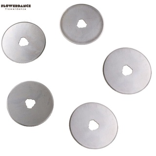 5PC Rotary Cutter Blades Quilters Sewing Patchwork Fabric Spare Blade 45mm 28mm Saw Blade 45mm Rotary Cutter Refill Blades Patchwork Fabric Leather Craft Steel Circular FLOWERDANCE