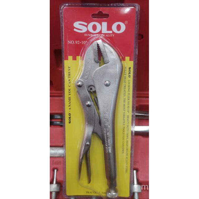 (ใช้โค้ด 05JM50 เหลือ58.-)คีมล็อค​ 10นิ้ว​ SOLO.แท้100%