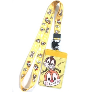 CHIP AND DALE  สายคล้องคอ สายคล้องบัตร ที่ใส่บัตร ซองใส่บัตร ที่ใส่บัตร พร้อมสายคล้องคอ ลาย CHIP N DALE   MANOPNEST SHOP