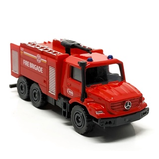 Majorette - Mercedes Benz Zetros - Fire Brigade 127 Fire Truck - Red Color / scale 1/87 (3 inches) no Package