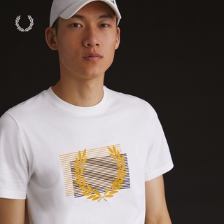 Fredperry ใหม่ เสื้อยืดแขนสั้นลําลอง ผ้าฝ้าย ทรงหลวม สําหรับผู้ชาย M3627