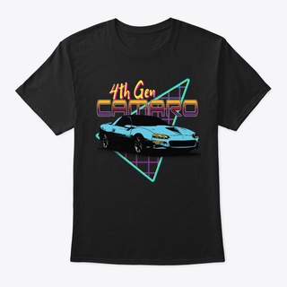 [100% Cotton]เสื้อยืด พิมพ์ลาย 4Th Gen Camaro สไตล์เรโทร เหมาะกับของขวัญวันพ่อ