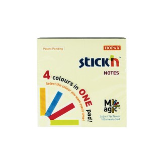 กระดาษโน้ต STICKN MP 3"x3" 21574 Pastel(ถุงแขวน) (PC)