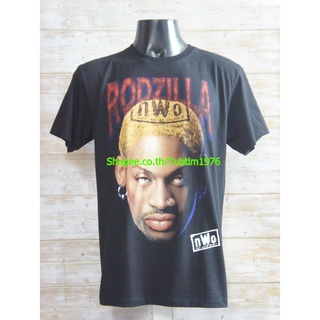 เสื้อยืดสุดเท่เสื้อบาส DENNIS RODMAN RODZILLA เสื้อบาสร็อค เมทัล สากล เสื้อวินเทจ เดนนิส ร็อดแมน TDO7146S---5XL