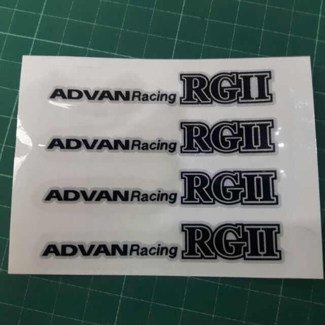 สติ๊กเกอร์แต่งรถติดล้อแม็กRGll,RG-D งานตัดไดรคัทสะท้อนแสง