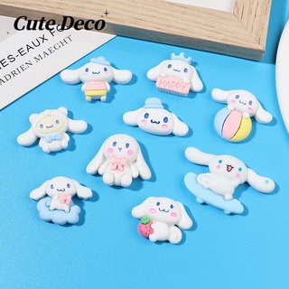 【 Deco น่ารัก】การ์ตูนสุนัขหูใหญ่น่ารัก (8 แบบ) หูใหญ่ พร้อมลูกบอล / หมวกหมี หูใหญ่ หูสุนัข จี้กระดุม Crocs / Jibbitz Croc รองเท้า DIY น่ารัก / วัสดุเรซิน เสน่ห์ สําหรับ DIY