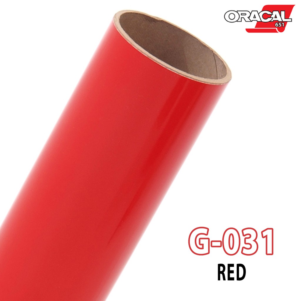 สติ๊กเกอร์ติดรถยนต์ Oracal 651 สีแดงเงา / แดงด้าน