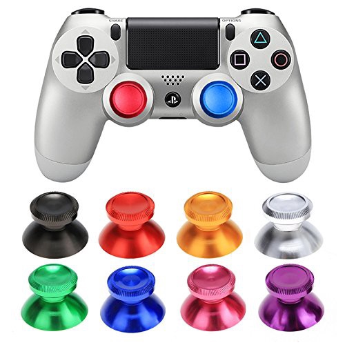 อลูมิเนียม Thumb Stick Grip Thumbstick ฝาครอบสําหรับ PS4 PlayStation 4 Xbox One Controller 三维 Rocker