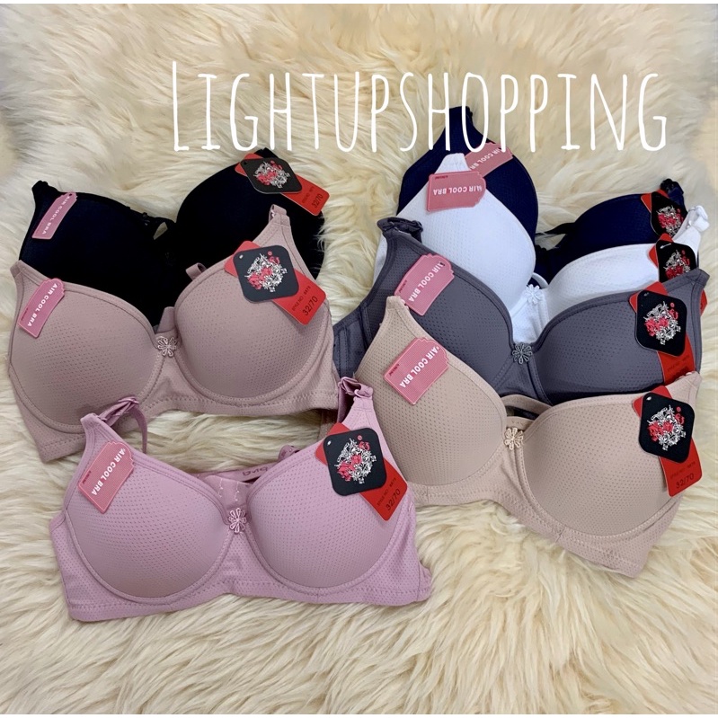 👙Nobra มีโครง👙No 8875 รุ่นAir Cool👙คัพA เบอร์32-36👙มีฟองน้ำ ทรงสวย เหมาะกับสาวอกเล็ก