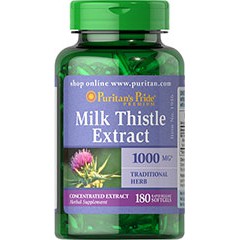 Puritan's Pride - Milk Thistle (Silymarin) 1000 mg 90 / 180 Softgels