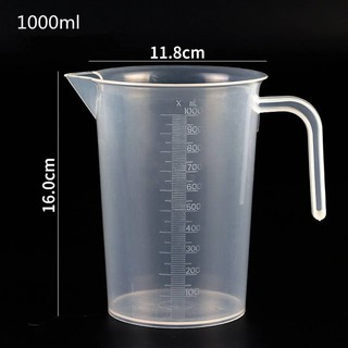 ถ้วยตวงพลาสติกใส (PP) ขนาด 1,000 ml.(1 ลิตร)