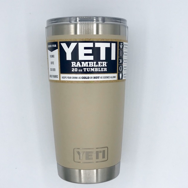 แก้วเยติ Yeti  สีSand นำเข้าแท้💯%จากอเมริกา 20 Oz