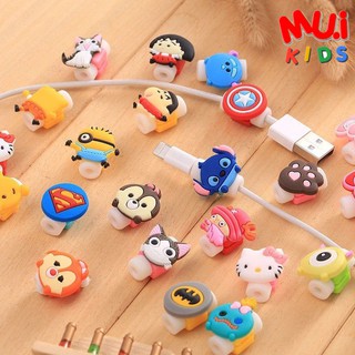 muikid Charger Cable Protector ตัวล็อค กันสายชาร์จหัก ถนอมสาย ลายการ์ตูน