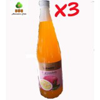 ไร่กำนันจุล น้ำเสาวรสเข้มข้น 730 cc.3 ขวด Raikamnanchul Passion
Fruit Juice 730 cc. 3 bottles #246