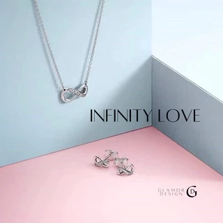 GLAMOR✨INFINITY SYMBOL "รักกันไม่มีวันสิ้นสุด" สร้อยคอเงินแท้ Silver925 + จี้เพชรสื่อความหมาย