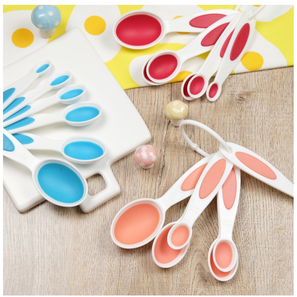 ชุดช้อนตวง 6 ชิ้น/ชุด ชุดถ้วยตวงช้อนตวง ช้อนตวง ถ้วยตวงพลาสติกช้อนตวงด้ามยาว ช้อนตวงพลาสติก Measurin