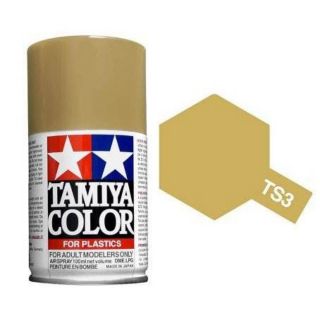 TAMIYA 85003 TS-3 DARK YELLOW สีสเปรย์ทามิย่า พ่นโมเดล (FLAT)