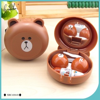 Contact Lens case ลายหมีBrown น่ารักมาก ไม่ซ้ำใคร 250 บาท