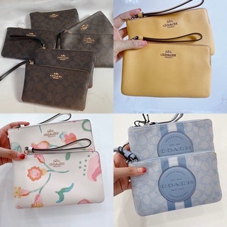 ของแท้100%พร้อมส่งที่ไทย🛍🎊COACH LARGE WRISTLET 3888/6648/c8753/c8696/c8841/ca217  คล้องมือ L ซิบเดียว
