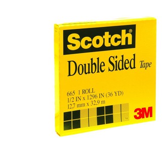 สก๊อตช์® 665 เทปใสกาวสองหน้า Scotch® 665 Double Sided Tape Refill Rolls