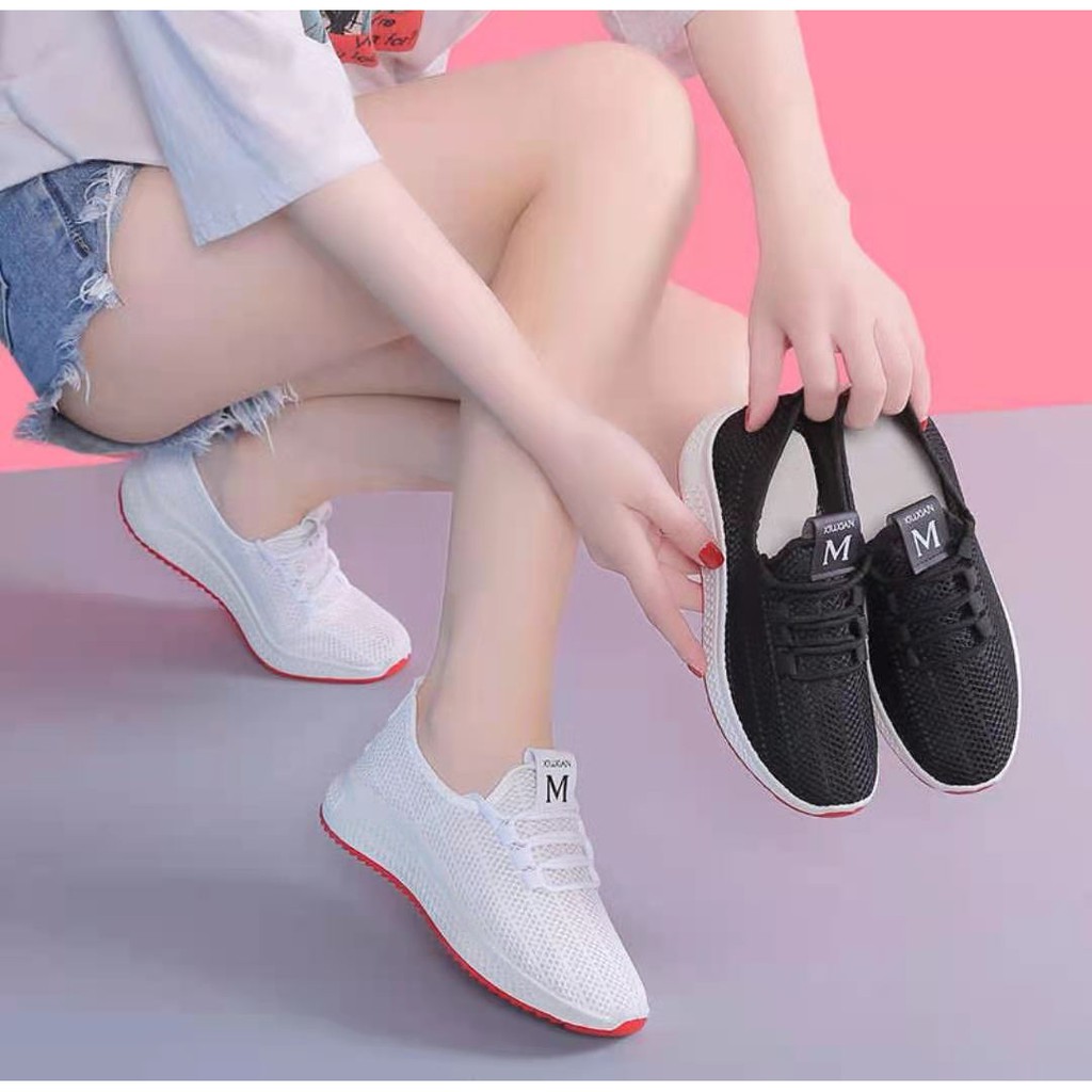 ⚡️ พร้อมส่ง⚡️ รองเท้าผ้าใบ แฟชั่นผู้หญิง No.V-098