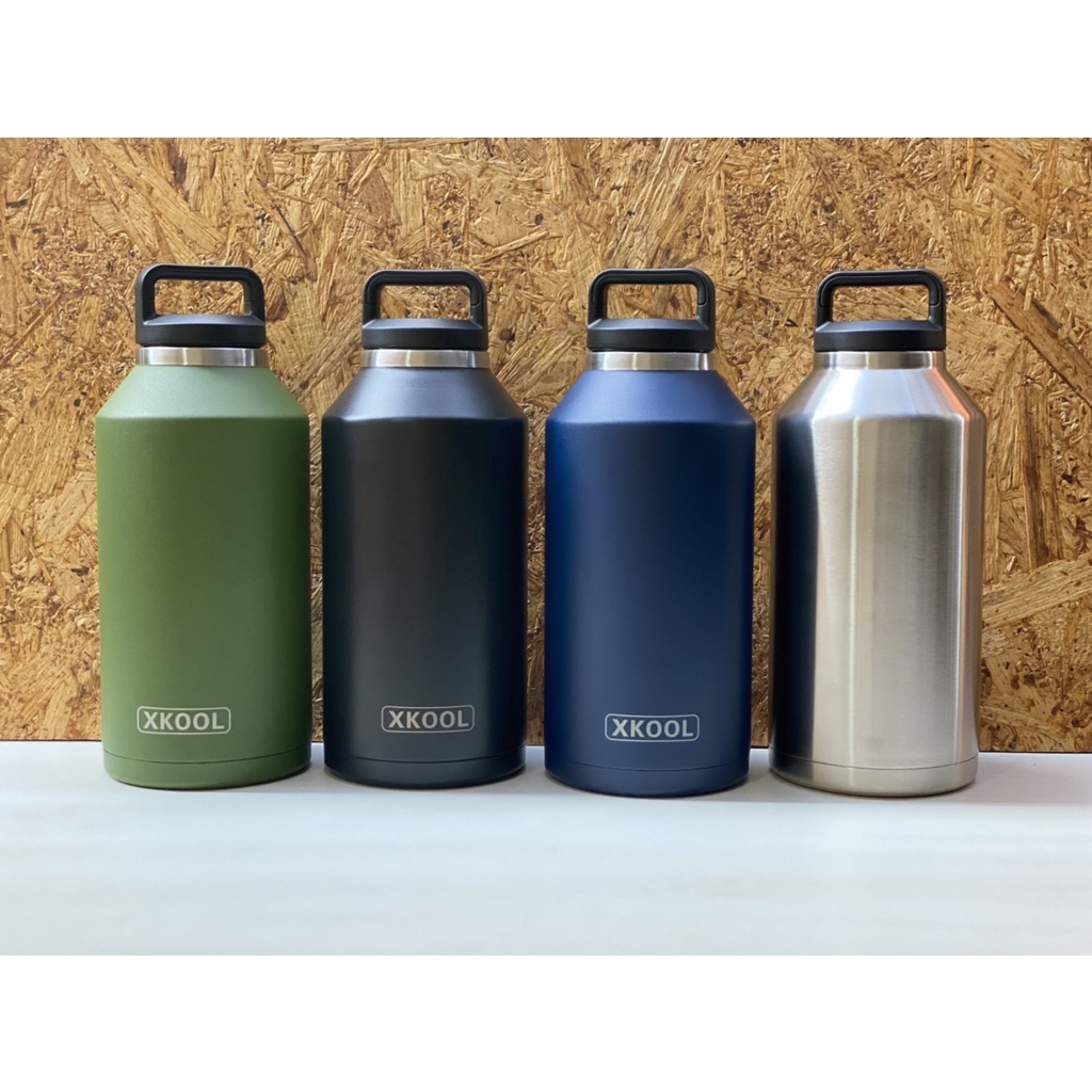 [ด่วนๆ!] แก้วกระติกน้ำ Xkoolขนาด 64Oz  แก้วเก็บอุณหภูมิความเย็น,ร้อนสีพื้น มีเนื้อแก้วเป็นสเตน 304