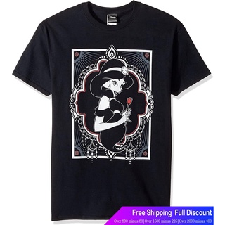 ดิสนีย์เสือยืดผู้ชาย เสื้อบอดี้โ Disney Mens Aladdin Jasmine Henna Geometric Graphic T-Shirt T-Shirt