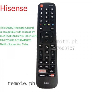 รีโมตคอนโทรลทีวี สําหรับ Hisense Dévant EN2BC27 EN2H27D EN2H27HS