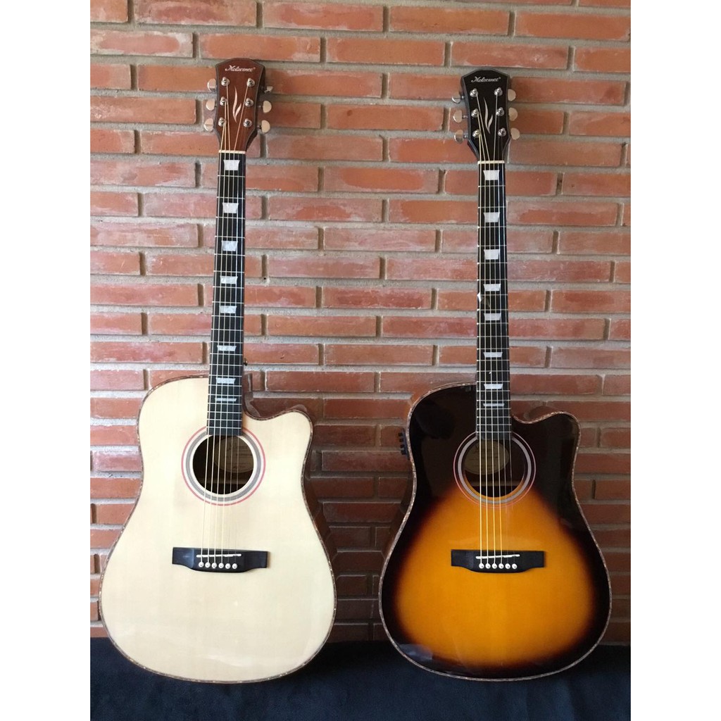 กีตาร์โปร่งไฟฟ้า MC-777CET ( mclorence ) สีซันเบิร์ส ขอบมุก สีไม้สวย เสียงเยี่ยมราคาสุดคุ้ม