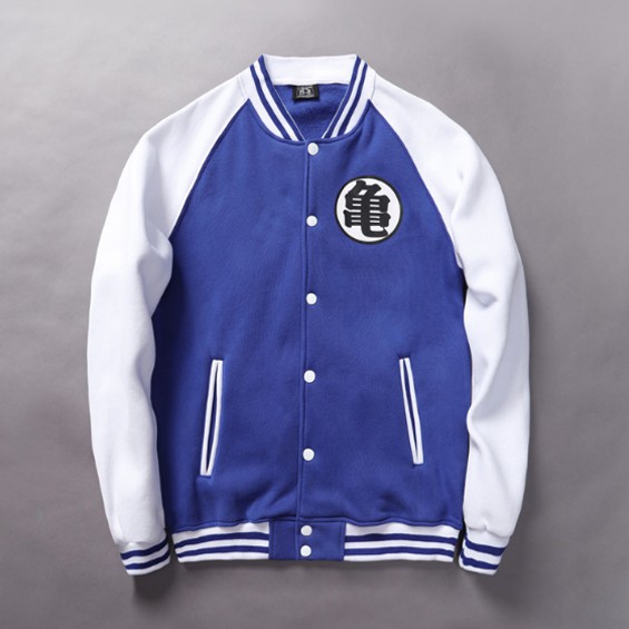 JACKET เสื้อแจ็คเก็ต DRAGONBALL สีน้ำเงิน / ขาว