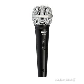 SHURE : SV100 ( ไมโครโฟนแบบไดนามิก มีภาคการรับเสียงแบบ Cardioid ตอบสนองย่านความถี่ตั้งแต่ 50Hz-15kHz l ของแท้ 100% )