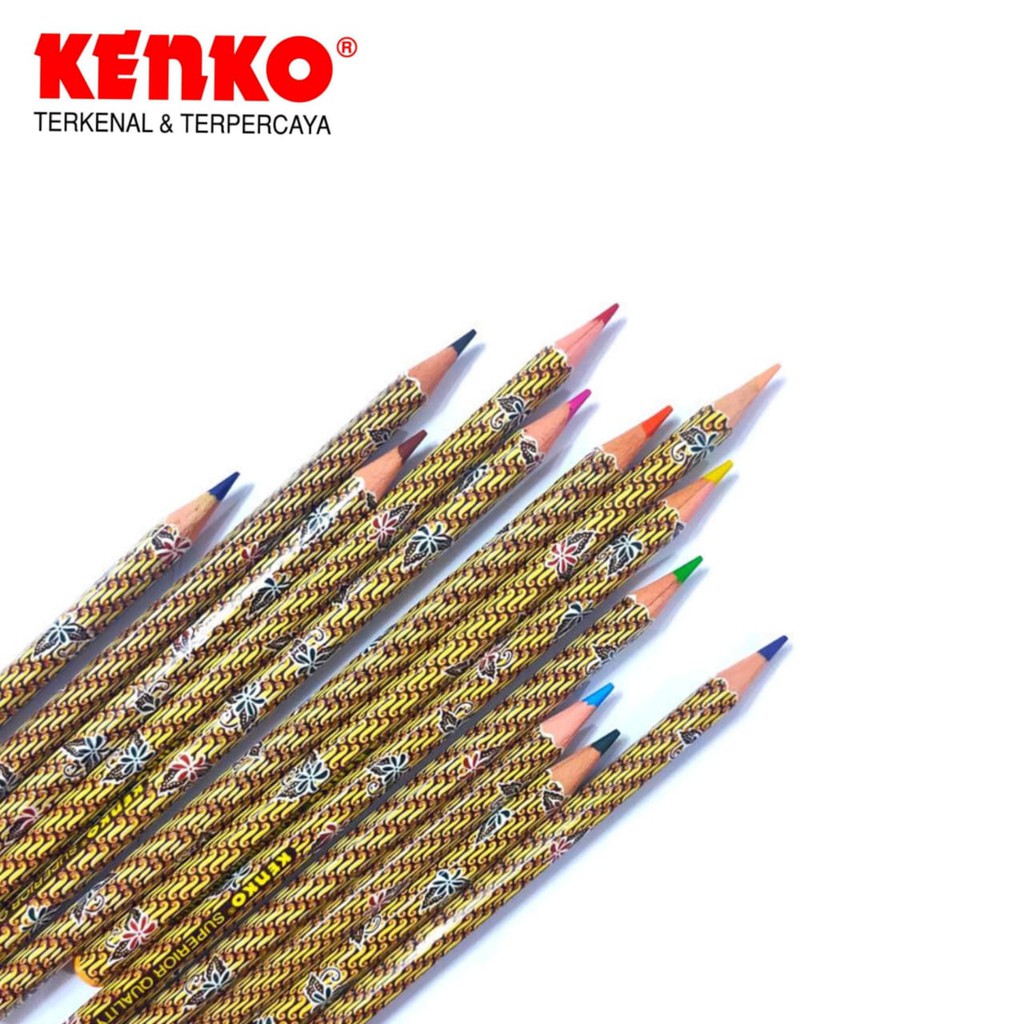 Kenko Color Pencil CP-12F Batik - 2 ชุด