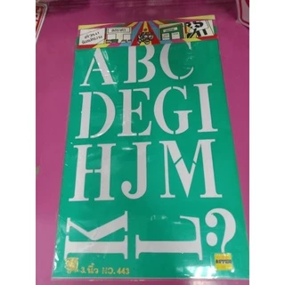 พร้อมส่ง Stencil แผ่นพลาสติกตัวเลขลายฉลุ แผ่นเพรท เพลท แผ่นประดิษฐ์ตัวอักษร แผ่นฉลุ มีทั้งภาษาอัง ไทยและตัวเลขหลายขนาด