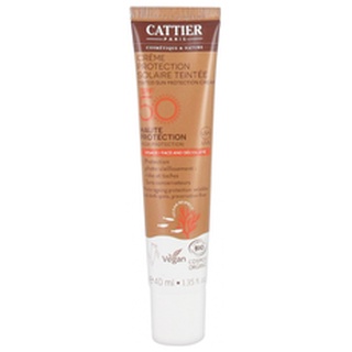 Cattier Organic Sun Protection Tinted Cream SPF50 40ml