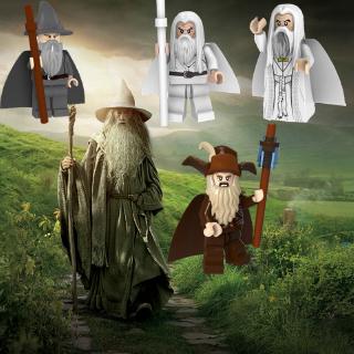 เข้ากันได้กับ Leging Minifigures Gandalf the Lord of the Rings Hobbit Sam Bion Gloin Building Blocks ของเล่นสําหรับเด็ก