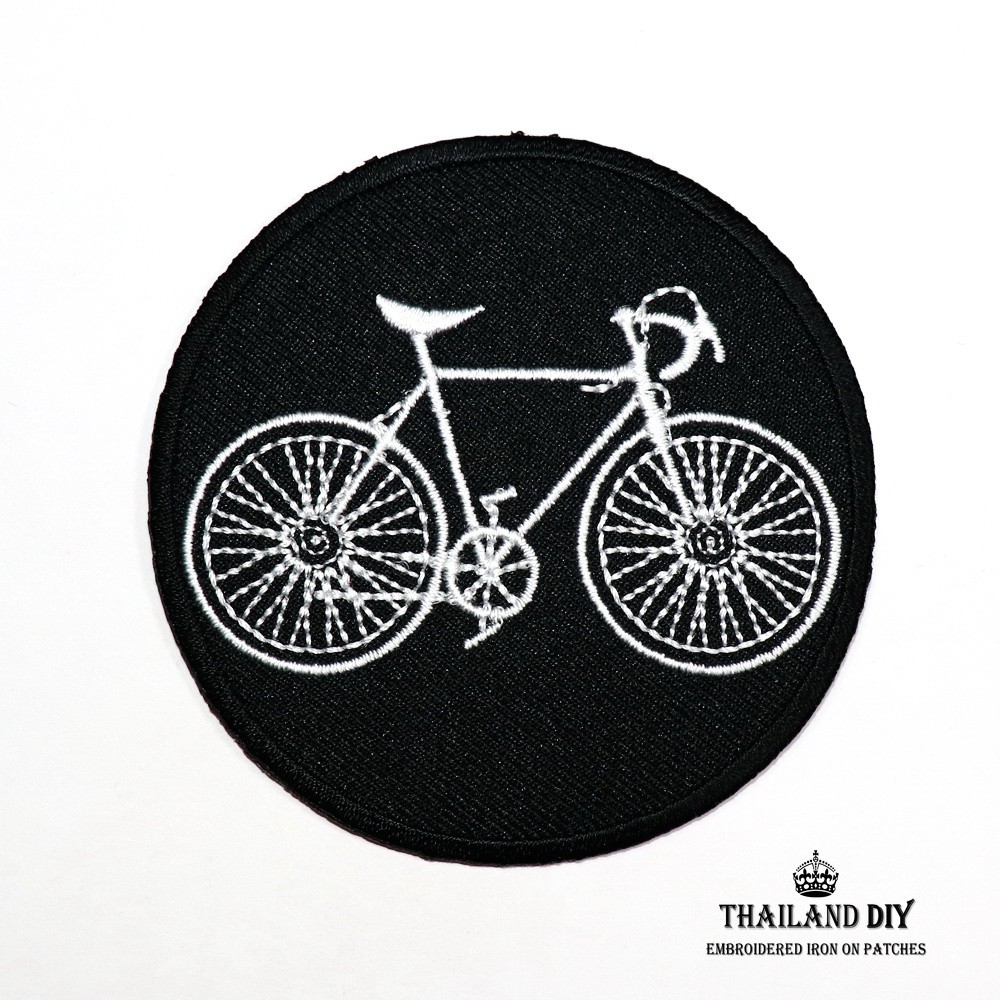ตัวรีดติดเสื้อ ลาย จักรยาน กีฬา ปั่นจักรยาน จักรยานเสือหมอบ Bicycles Cycling Patch งานปัก DIY ตัวรีด อาร์ม ติดเสื้อ แนวๆ