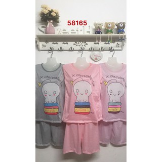 ชุดนอนขาสั้นขายปลีกราคาถูก 115 บาท รุ่น 58165