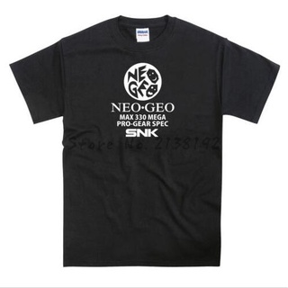 เสื้อยืดผ้าฝ้าย พิมพ์ลายโลโก้ Neo Geo Pro Gear Spec แฟชั่นฤดูร้อน สําหรับผู้ชายสามารถปรับแต่งได้