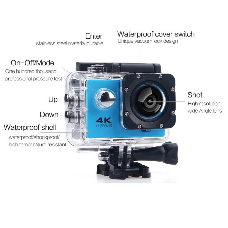 2017 New Arrival Sport Action Camera 4k F60R Allwinner V3+IMAX 179 4K 30fps 1080p 60fps 4K F60 Actio