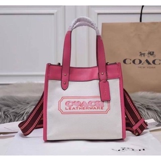 Coach Fieldd Tote 22 Carriage Logo Tote Bag