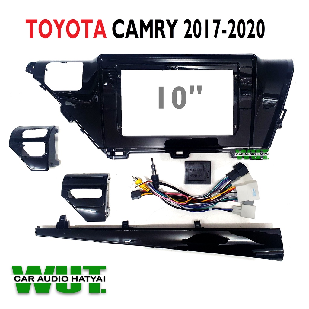 TOYOTA CAMRY หน้ากากตรงรุ่น สำหรับจอ 10นิ้ว พร้อมปลั๊กCANBUS โตโยต้า แคมรี่ ตรงรุ่น สำหรับ Toyota CAMRY 2017-2020