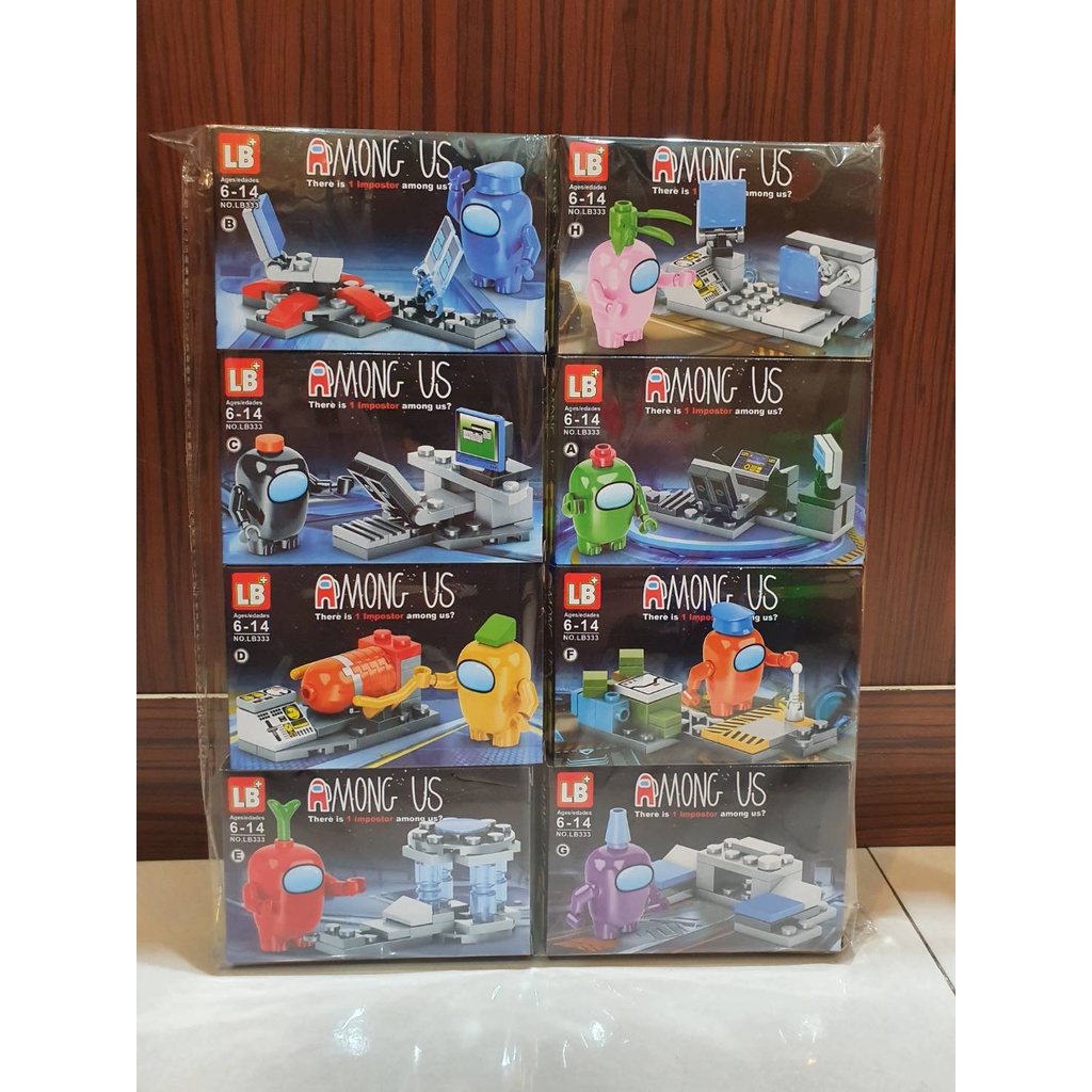 Alpha ตัวต่อเลโก้ LB333 Among us อะมองอัล 8 แบบ เลโก้ เลโก้จีน ตัวต่อ บล็อค บล็อก สตรีม เลโก้เกม